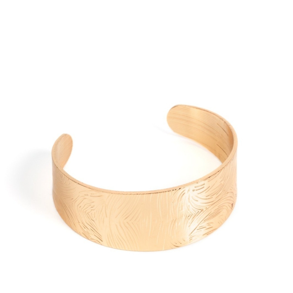 Elegant Gold Cuff Bracelet Gold Cuff Bracelet Coolly Curved  Fashion Jewerly
